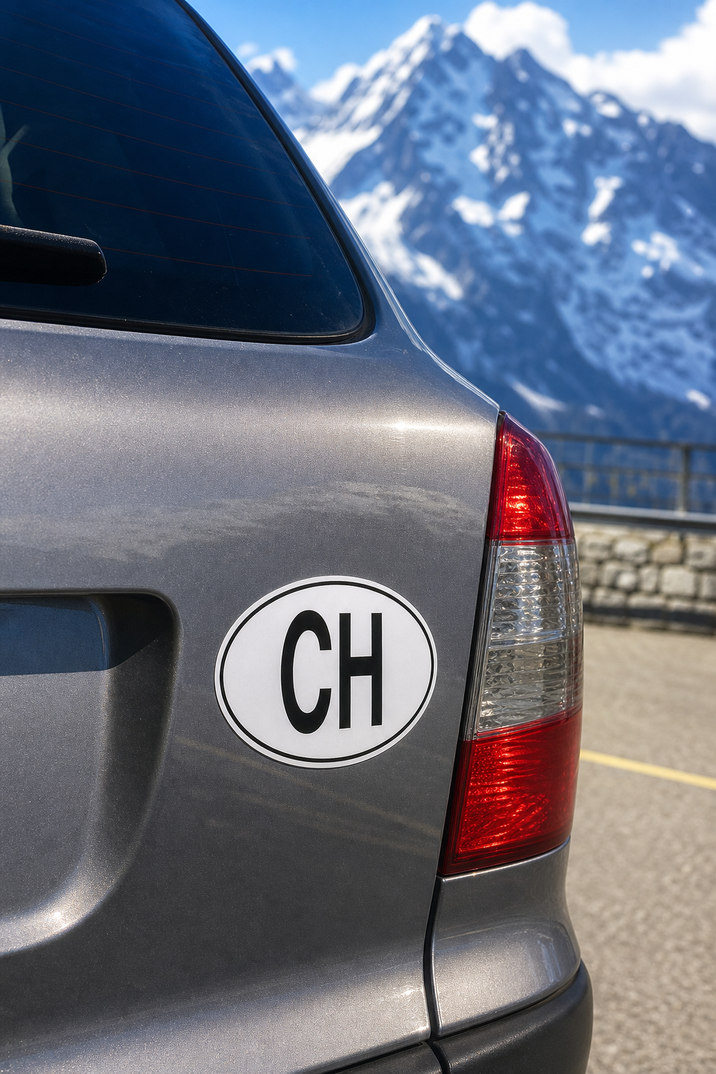 CH-Sticker fürs Auto – magnetisch oder selbstklebend