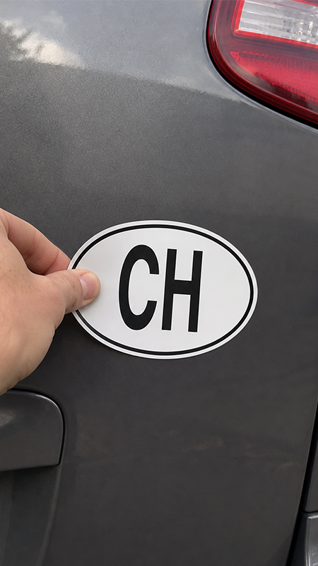 CH-Sticker fürs Auto – magnetisch oder selbstklebend