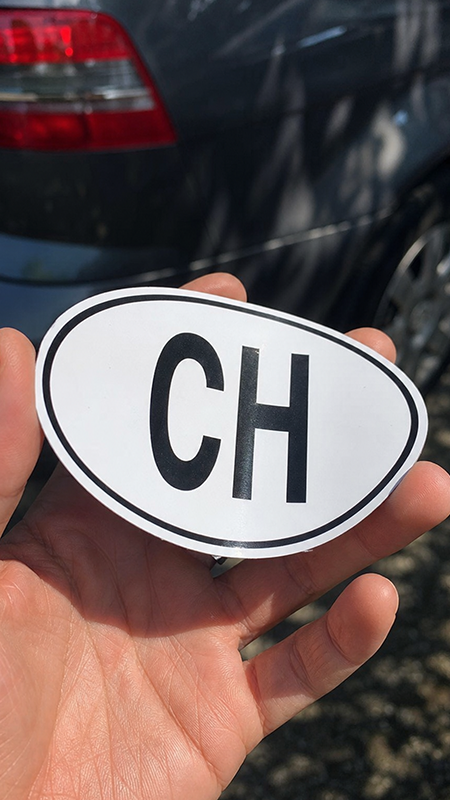 CH-Sticker fürs Auto – magnetisch oder selbstklebend