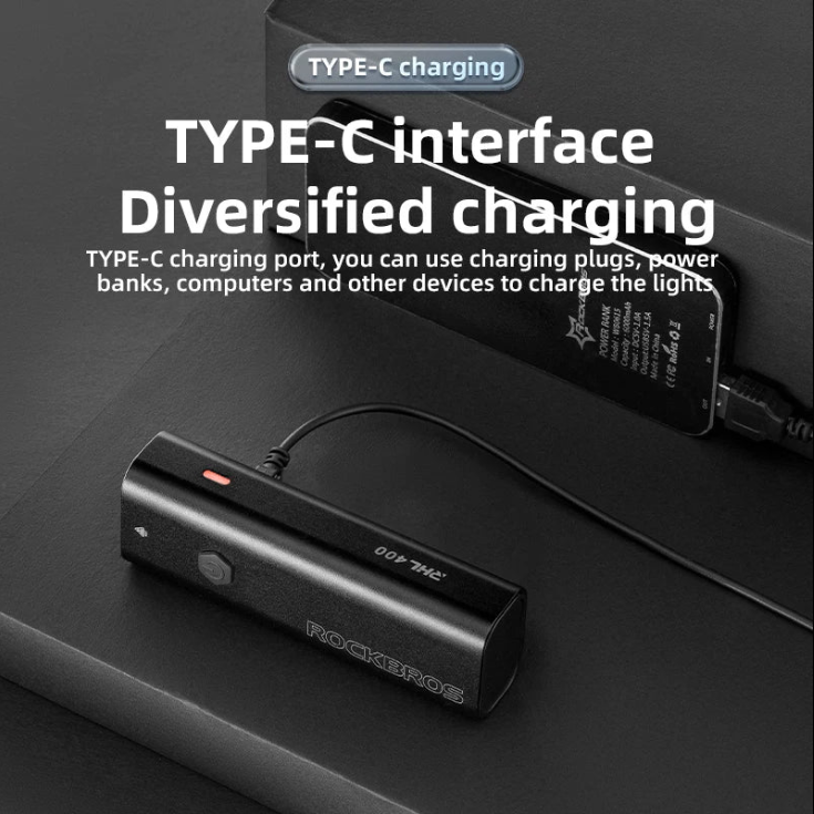 ROCKBROS Fahrradlicht LED Scheinwerfer - Ultraleicht & Wasserdicht