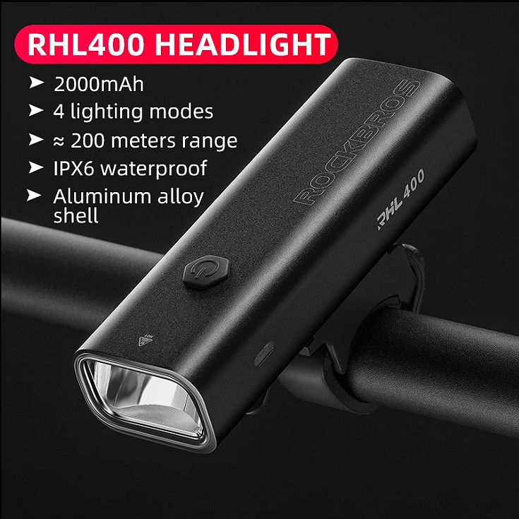 ROCKBROS Fahrradlicht LED Scheinwerfer - Ultraleicht & Wasserdicht